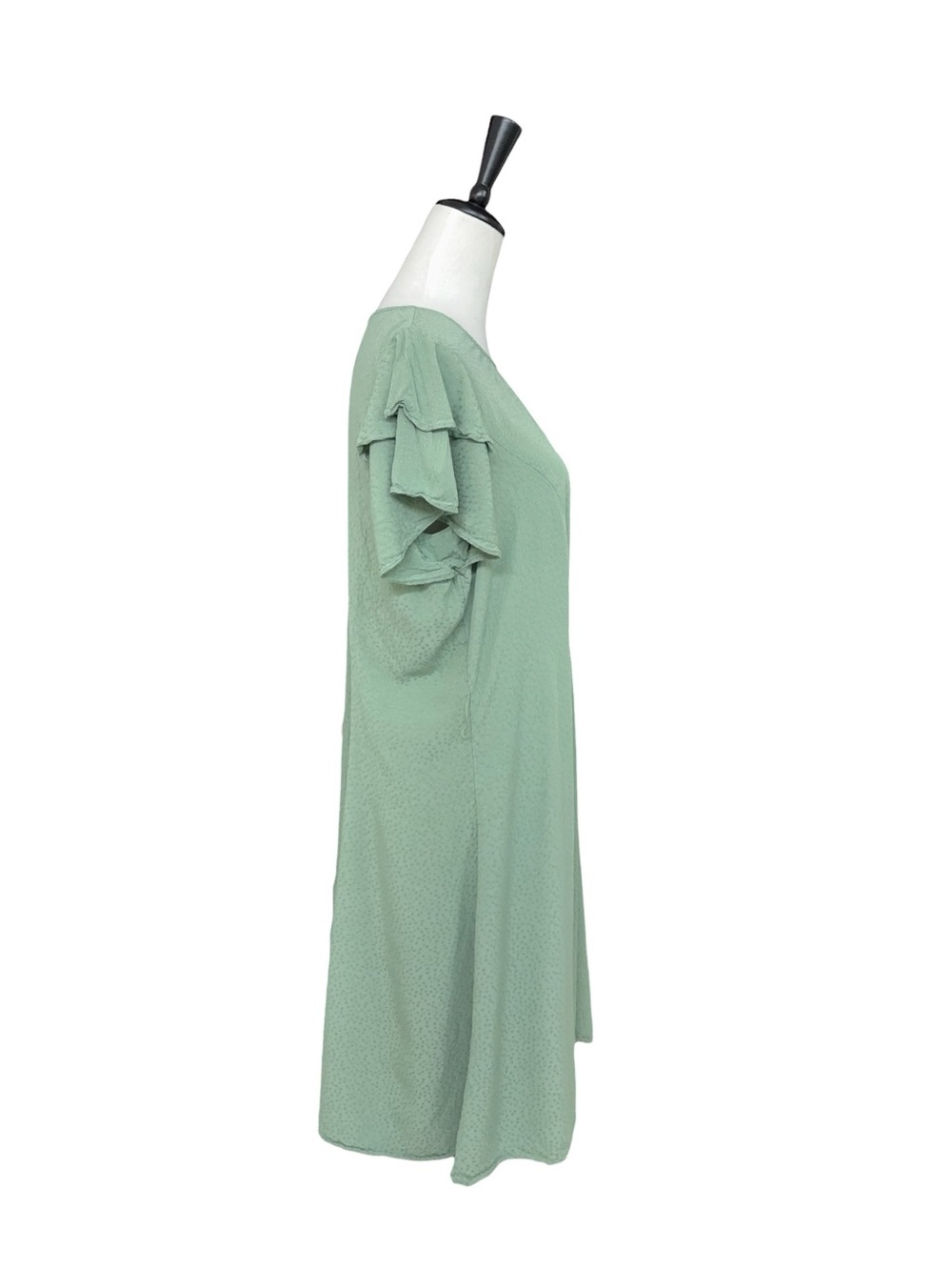 Downeast Sage Green Flutter Sleeve Textured Midi Dress XL - Picture 5 of 13